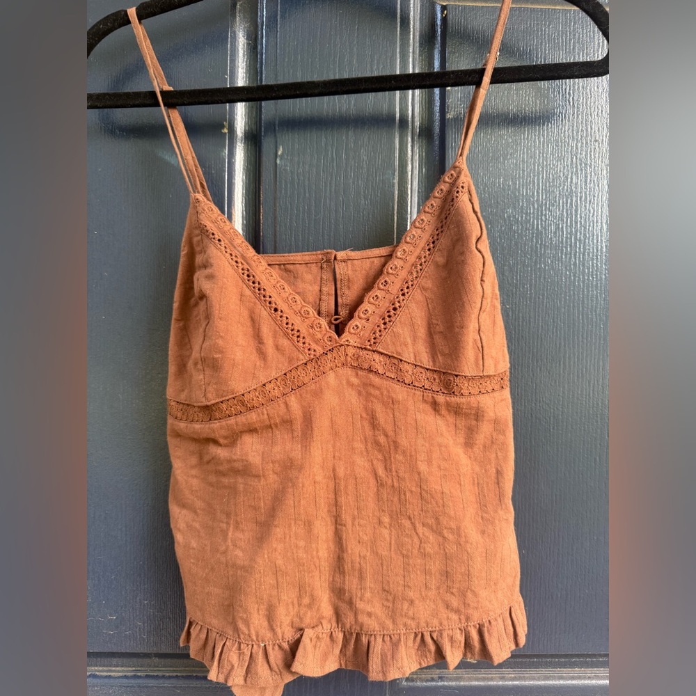 PacSun Terracotta Lace Trim Camisole